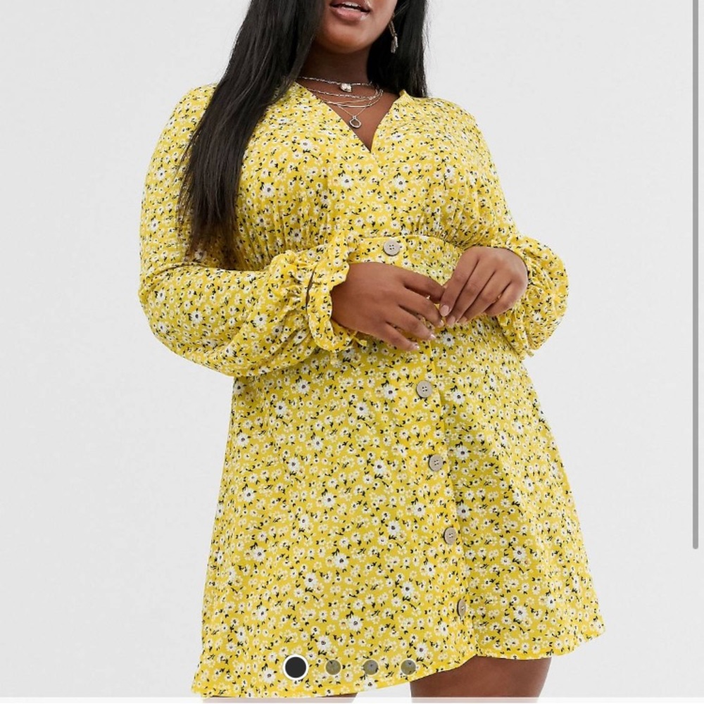 ASOS Curve mini tea dress w/ and scrunchie /22